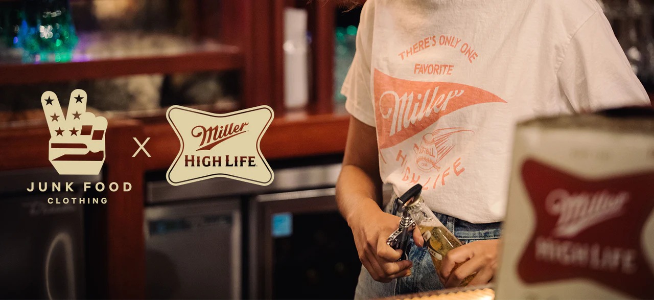 JF X Miller High Life | Junk Food Clothing