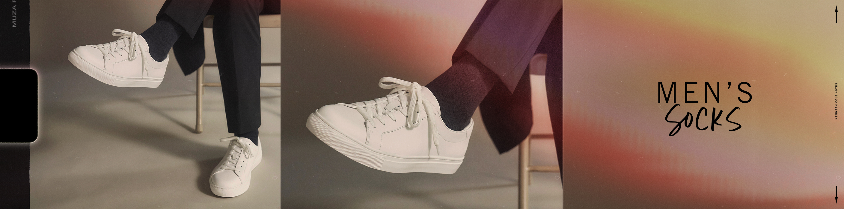 Kenneth Cole New York PEACE SIGN / OK Men's Crew Socks Shoe